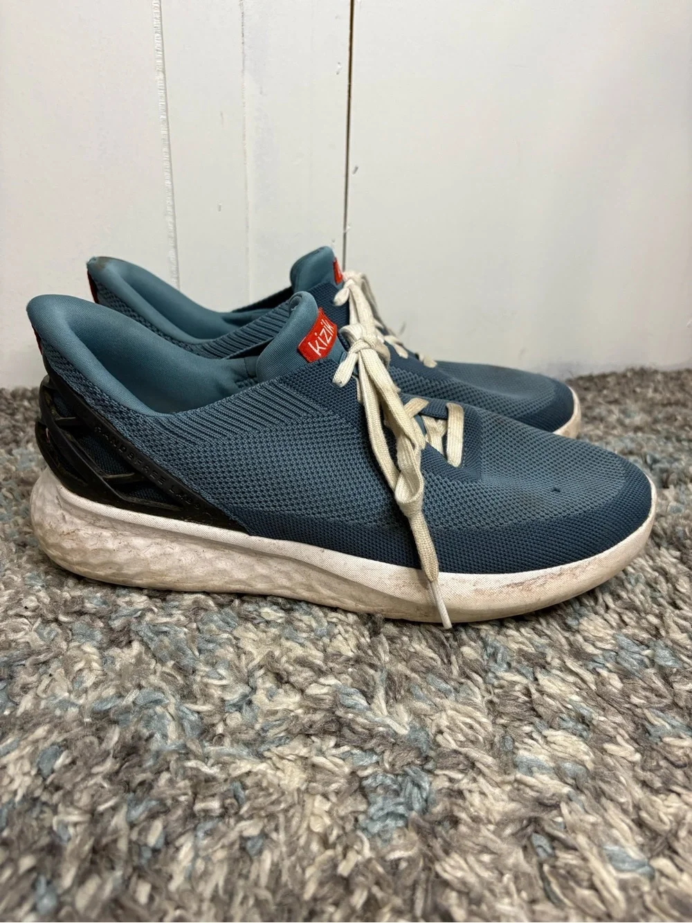 Kizik Shoes Mens 9.5 Wide Athens Hands Free Knit Mesh Walking Comfort Athletic